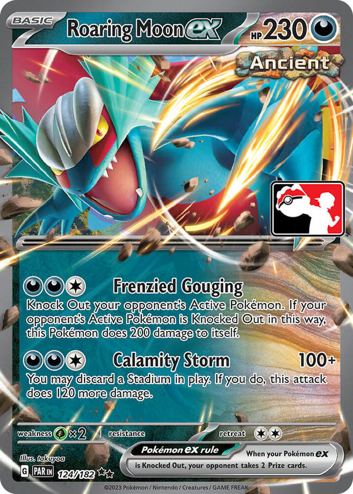 0124 Roaring Moon ex Double Rare Prize Pack Series Cards