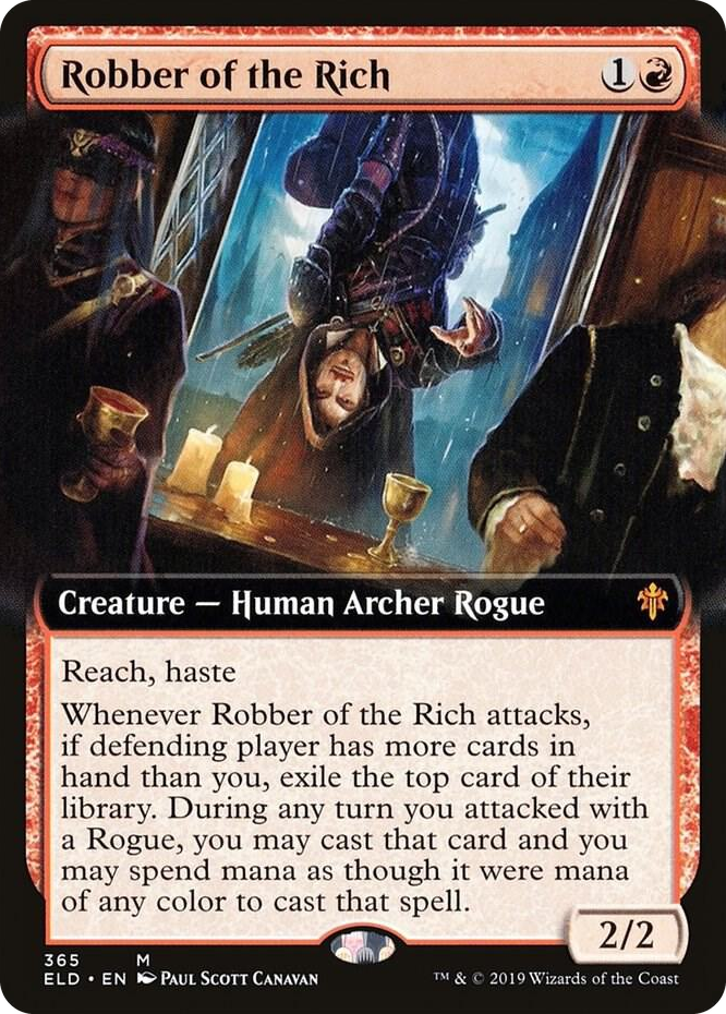 0365 Robber of the Rich (Extended Art) M Throne of Eldraine