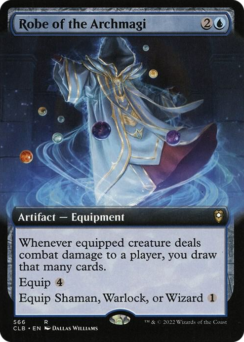 Robe of the Archmagi (Extended Art) #566 R - Commander Legends: Battle for Baldur's Gate Pokemon card