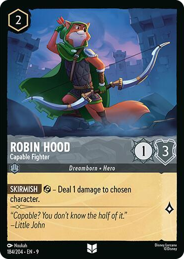 0184 Robin Hood - Capable Fighter Uncommon Fabled