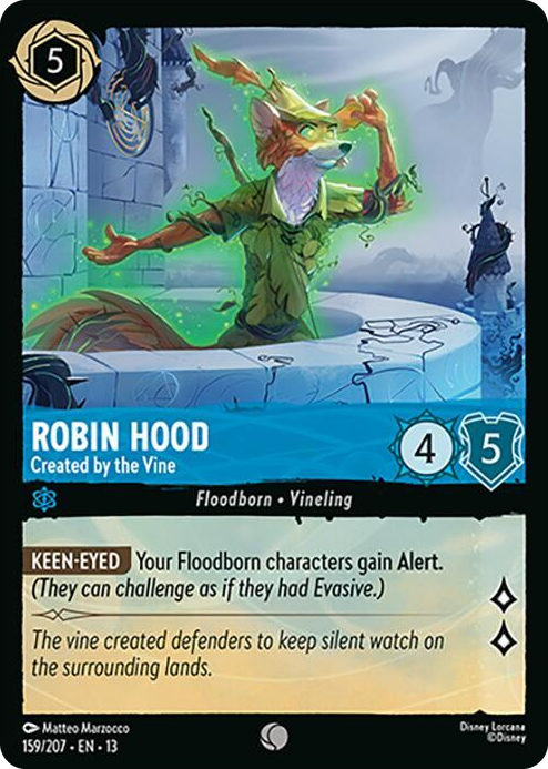 Robin Hood - Created by the Vine #159 Common - Attack of the Vine! Pokemon card