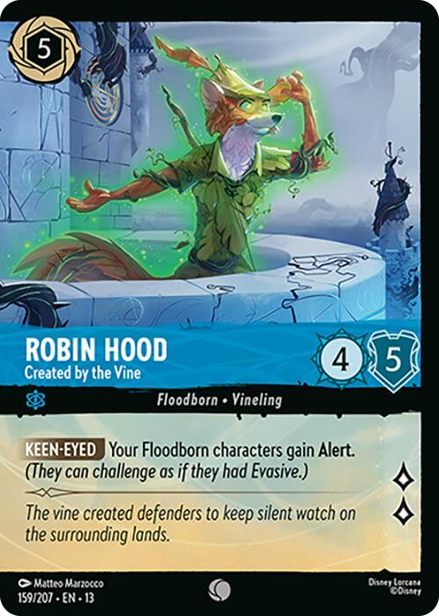 0159 Robin Hood - Created by the Vine (Foil) Common Attack of the Vine!