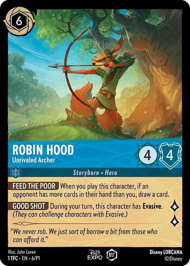 0006 Robin Hood - Unrivaled Archer Promo D23 Promos