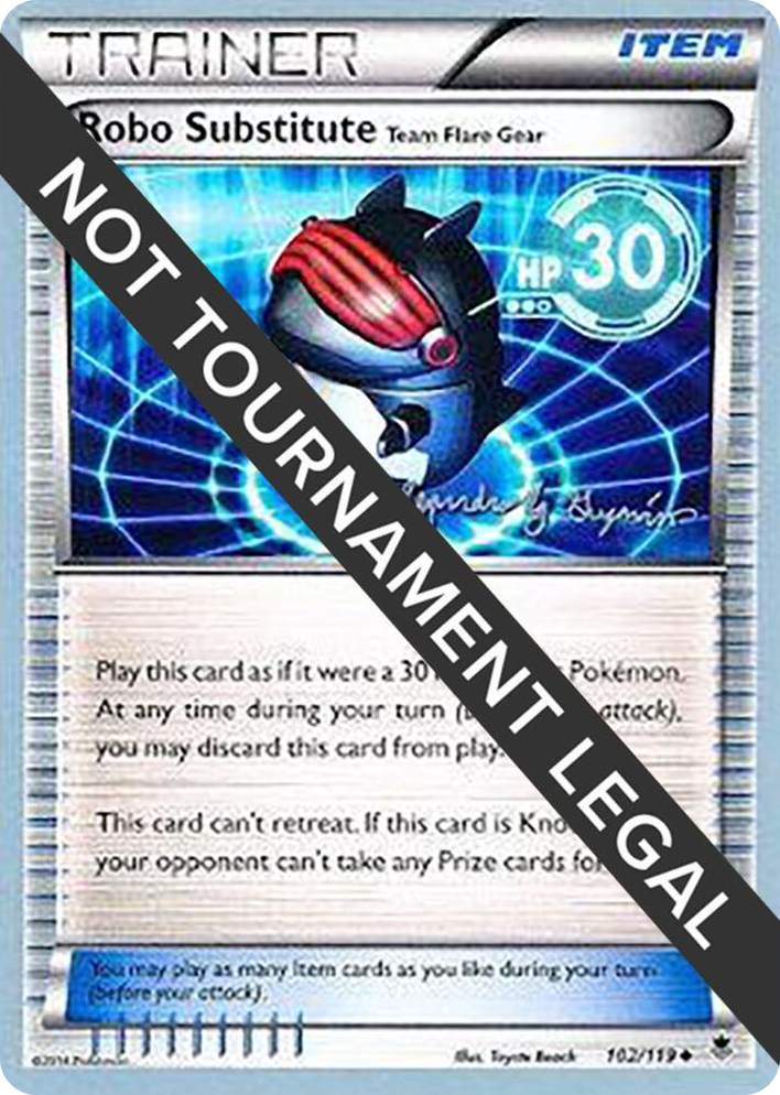 0102 Robo Substitute (Team Flare Gear) - 2015 (Alejandro Ng-Guzman) Uncommon World Championship Decks