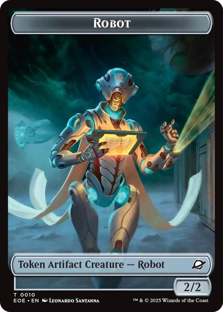 0010 Robot // Drone Double-Sided Token T Edge of Eternities