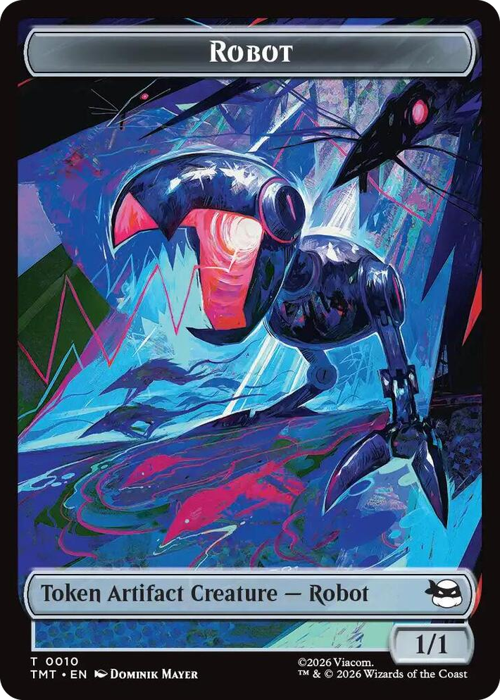 0010 Robot // Mutagen Double-Sided Token T Teenage Mutant Ninja Turtles