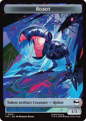 0010 Robot // Mutagen Double-Sided Token T Teenage Mutant Ninja Turtles