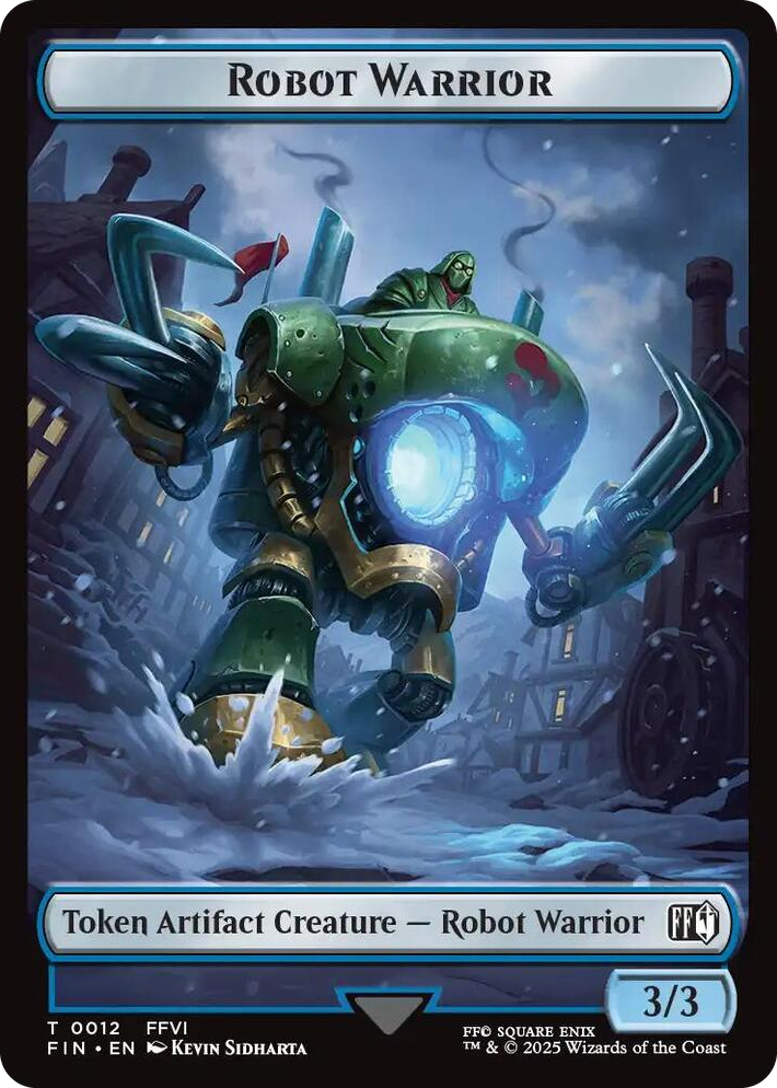 0012 Robot Warrior // Copy (0001) Double-Sided Token T FINAL FANTASY