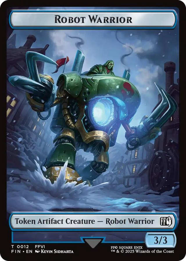 0012 Robot Warrior // Copy (0001) Double-Sided Token T FINAL FANTASY