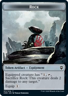 0011 Rock // Soldier Double-Sided Token T Commander Legends
