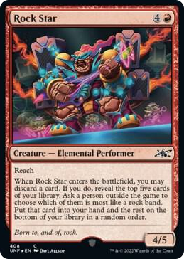 0408 Rock Star (Galaxy Foil) C Unfinity