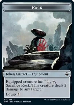 0011 Rock // Treasure Double-Sided Token T Commander Legends
