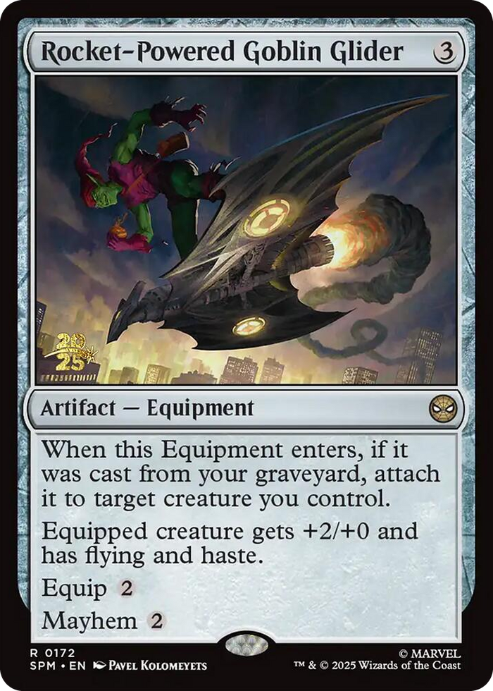 Rocket-Powered Goblin Glider #172 R - Prerelease Cards Pokemon card