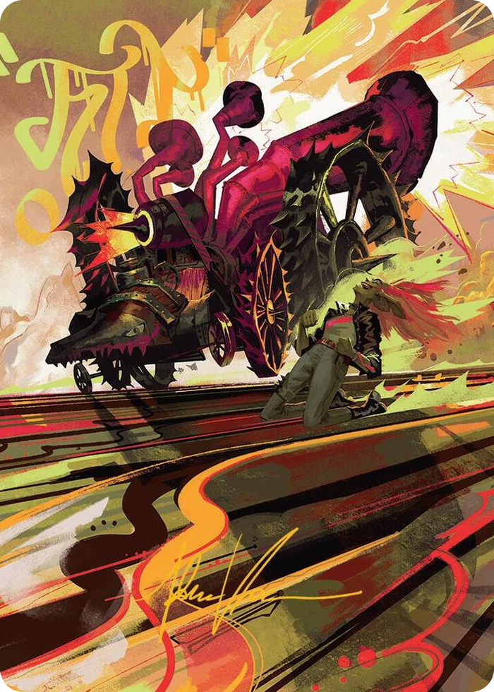 Rocketeer Boostbuggy Art Card (Gold-Stamped Signature) #49 S - Art Series: Aetherdrift Pokemon card