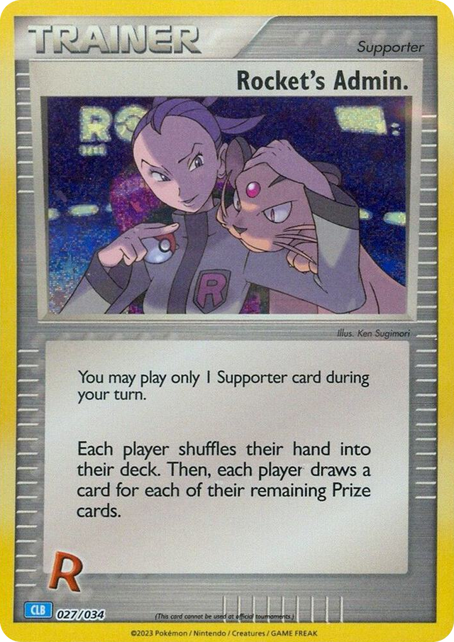 0027 Rocket's Admin. (CLB) Classic Collection Trading Card Game Classic