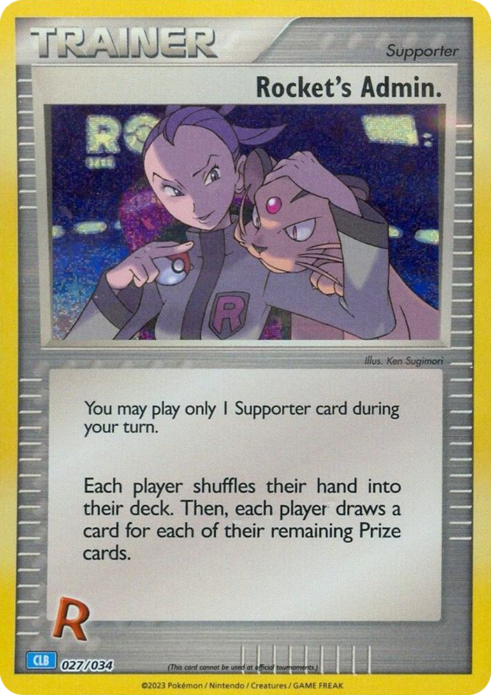 0027 Rocket's Admin. (CLB) Classic Collection Trading Card Game Classic