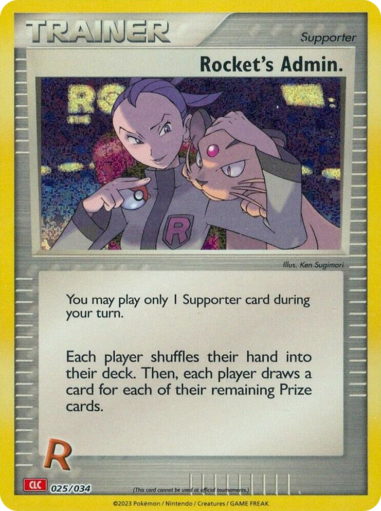 0025 Rocket's Admin. (CLC) Classic Collection Trading Card Game Classic