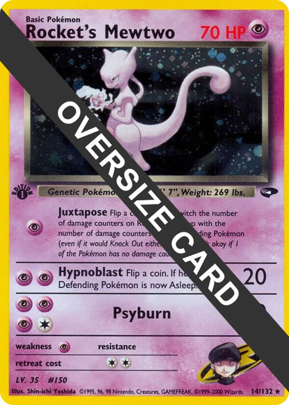 0014 Rocket's Mewtwo Promo Jumbo Cards