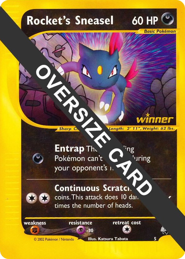 0005 Rocket's Sneasel - 5 Promo Jumbo Cards