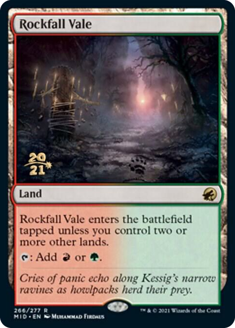 Rockfall Vale #266 R - Prerelease Cards Pokemon card