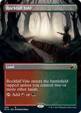 0284 Rockfall Vale (Borderless) R Innistrad: Midnight Hunt