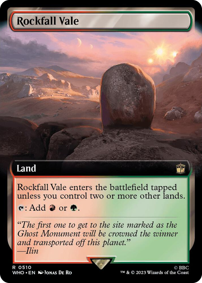 0510 Rockfall Vale (Extended Art) R Universes Beyond: Doctor Who