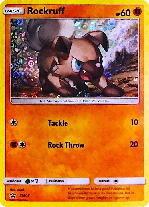 SM006 Rockruff - SM06 (General Mills Promo) Promo Miscellaneous Cards & Products