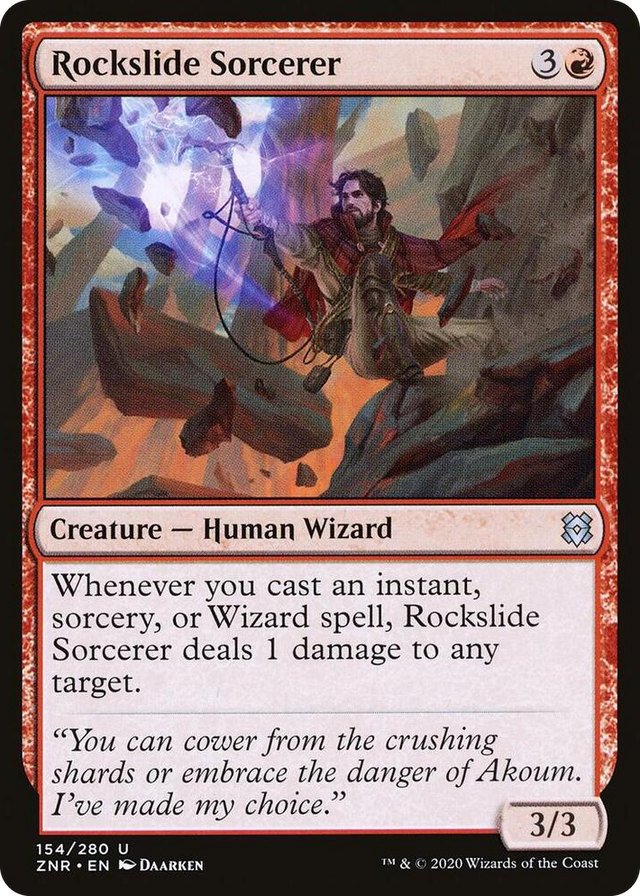 0154 Rockslide Sorcerer U Zendikar Rising