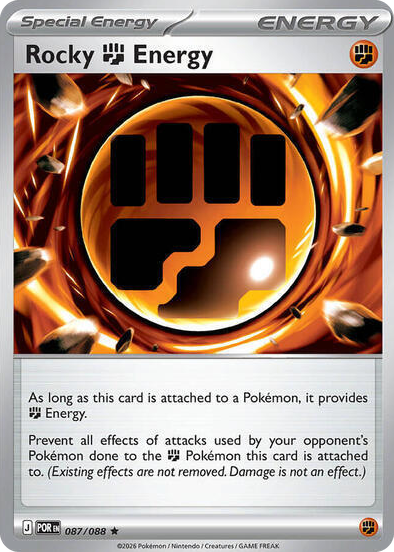 0087 Rocky Fighting Energy - 087/088 (Non-Holo) Rare Deck Exclusives