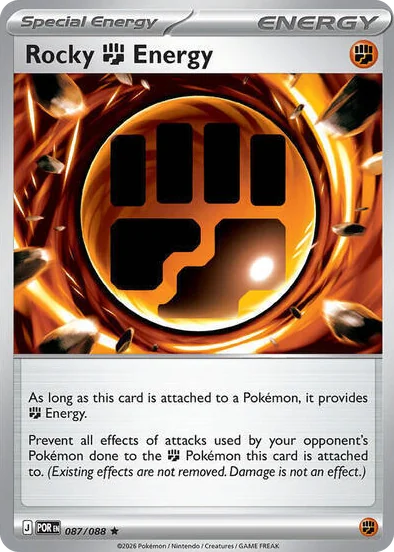 0087 Rocky Fighting Energy - 087/088 (Non-Holo) Rare Deck Exclusives