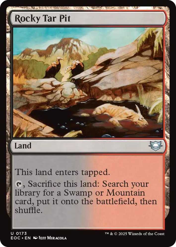 0173 Rocky Tar Pit U Commander: Edge of Eternities