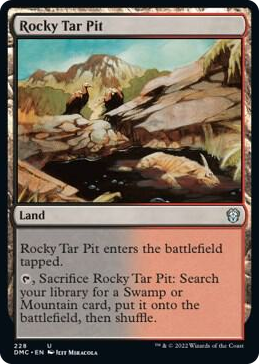 0228 Rocky Tar Pit U Commander: Dominaria United