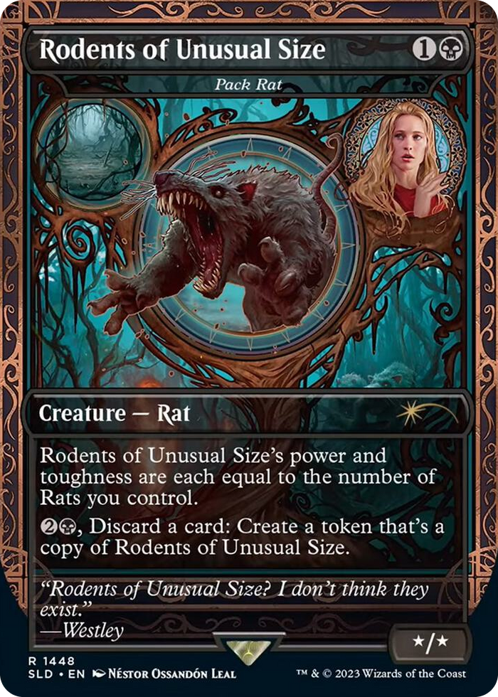 Rodents of Unusual Size - Pack Rat #1448 R - Secret Lair Drop Series Pokemon card