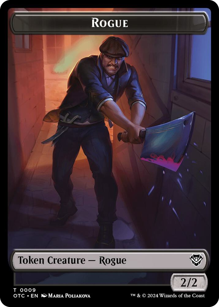 0009 Rogue // The Monarch Double-Sided Token T Commander: Outlaws of Thunder Junction