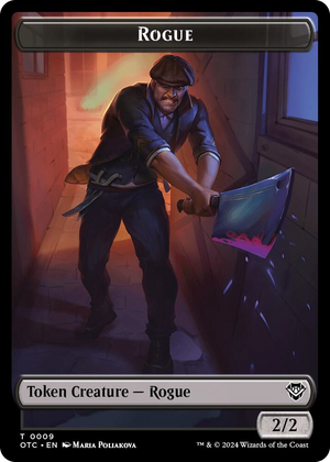 0009 Rogue // The Monarch Double-Sided Token T Commander: Outlaws of Thunder Junction