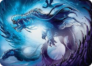 0033 Roiling Dragonstorm Art Card (33/54) S Art Series: Tarkir: Dragonstorm