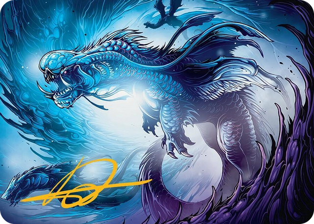 0033 Roiling Dragonstorm Art Card (33/54) (Gold-Stamped Signature) S Art Series: Tarkir: Dragonstorm