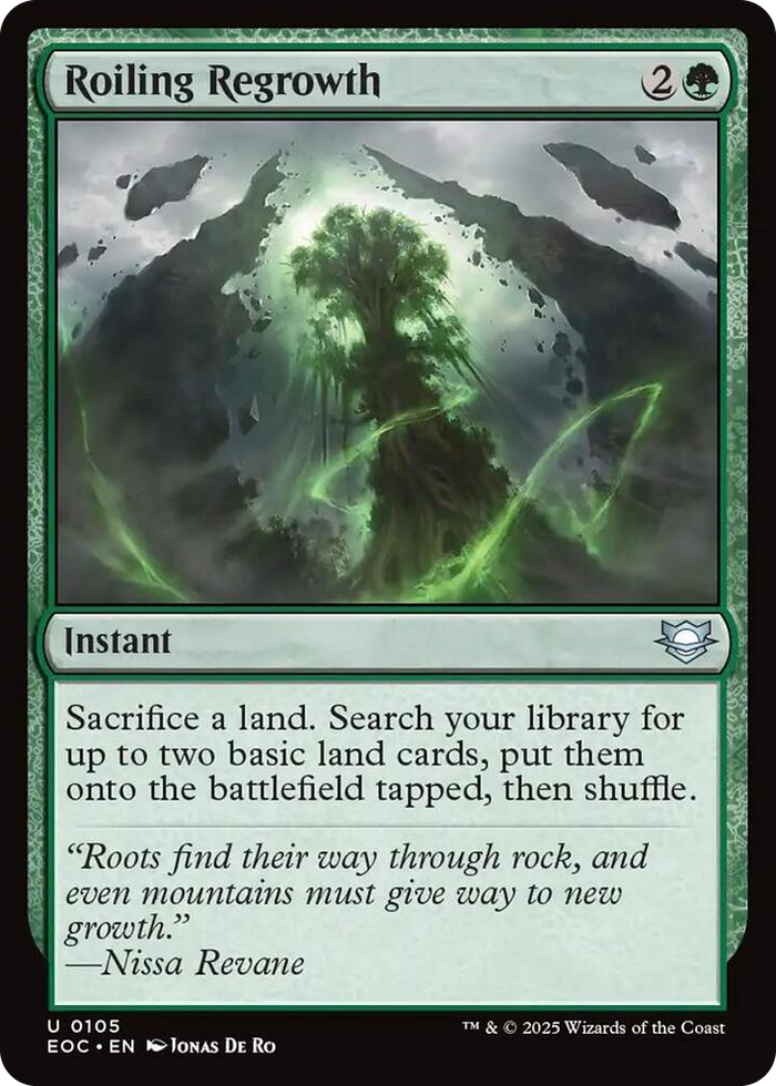 Roiling Regrowth #105 U - Commander: Edge of Eternities Pokemon card