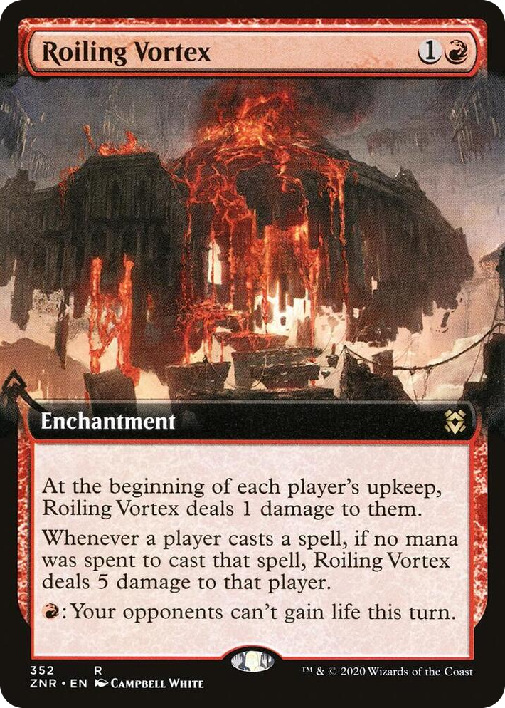 0352 Roiling Vortex (Extended Art) R Zendikar Rising