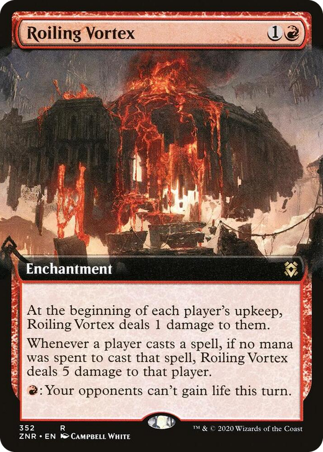 0352 Roiling Vortex (Extended Art) R Zendikar Rising