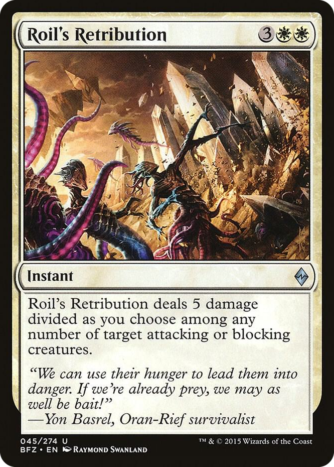 Roil's Retribution #45 U - Battle for Zendikar Pokemon card