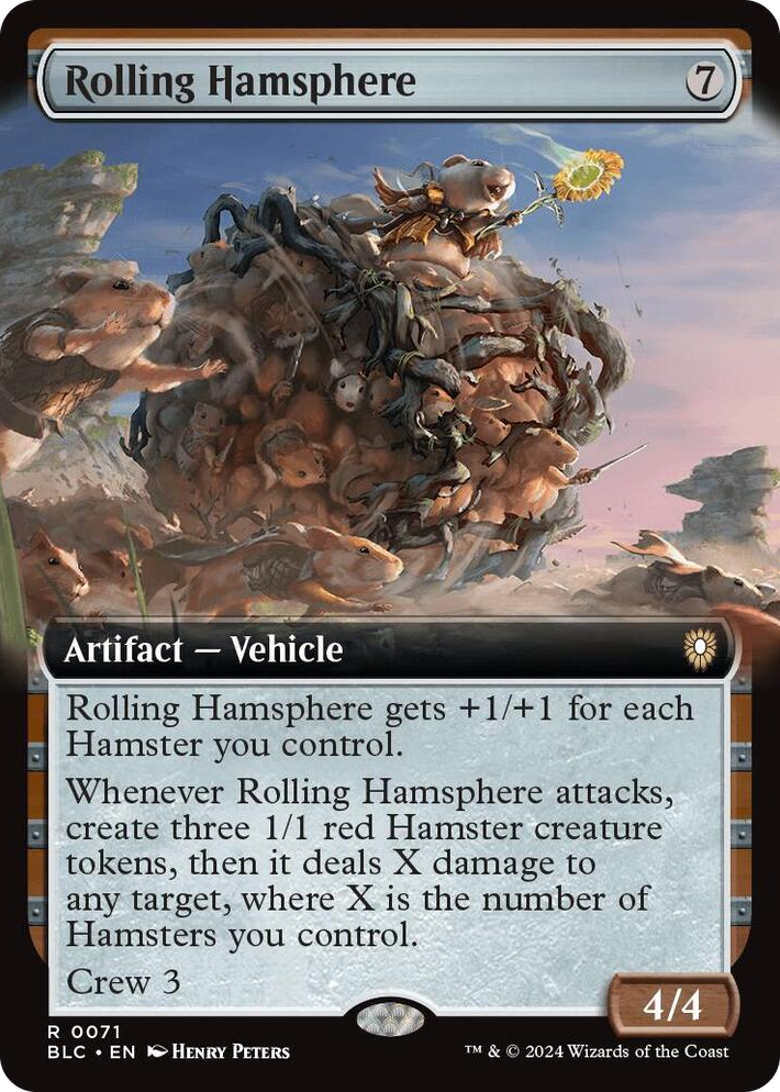 0071 Rolling Hamsphere (Extended Art) R Commander: Bloomburrow