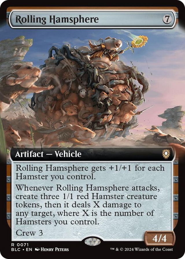 0071 Rolling Hamsphere (Extended Art) R Commander: Bloomburrow