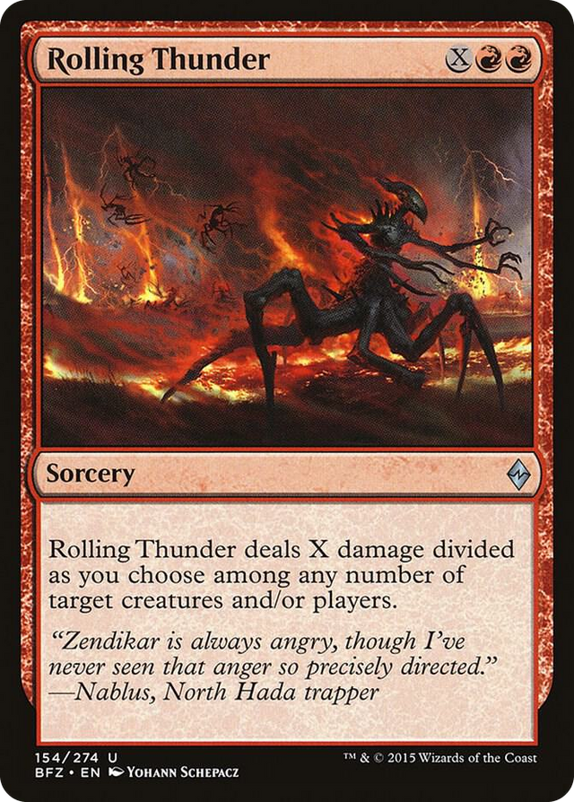 0154 Rolling Thunder U Battle for Zendikar