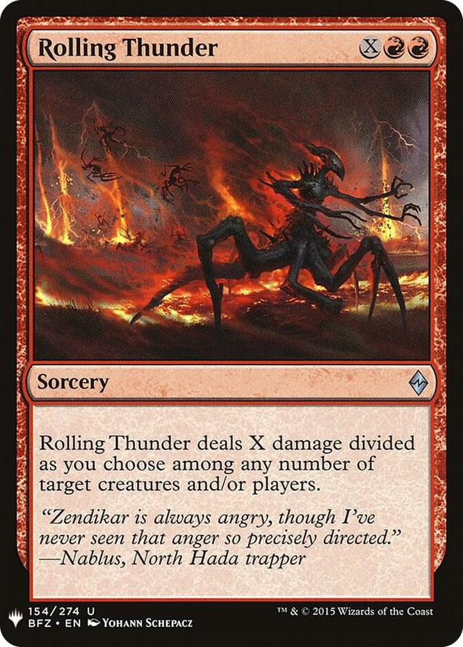 0154 Rolling Thunder U The List Reprints