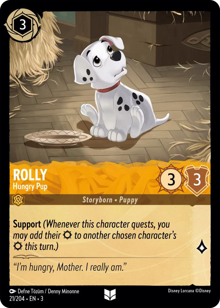 0021 Rolly - Hungry Pup Uncommon Into the Inklands