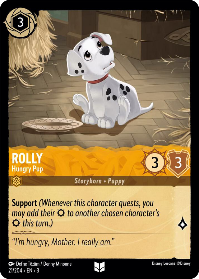 0021 Rolly - Hungry Pup Uncommon Into the Inklands
