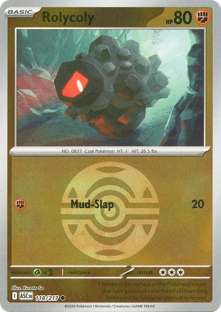 0118 Rolycoly (Dusk Ball) Common Ascended Heroes