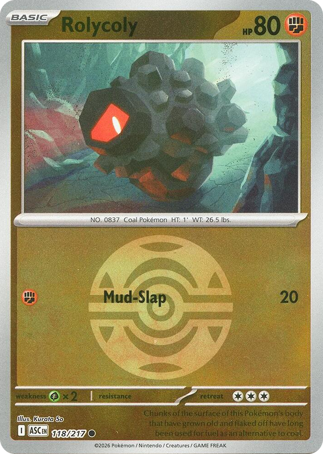 0118 Rolycoly (Dusk Ball) Common Ascended Heroes