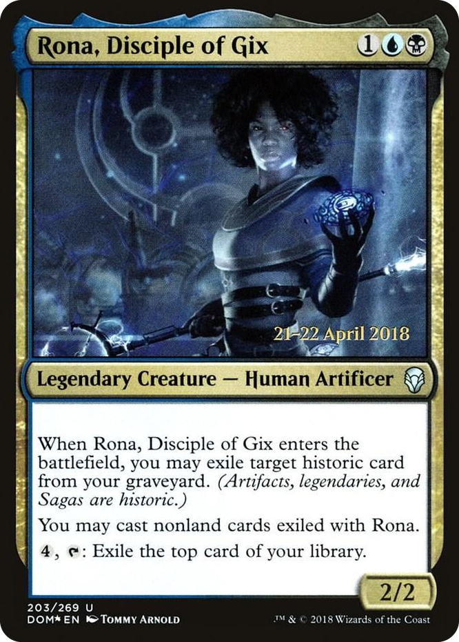 0203 Rona, Disciple of Gix U Prerelease Cards